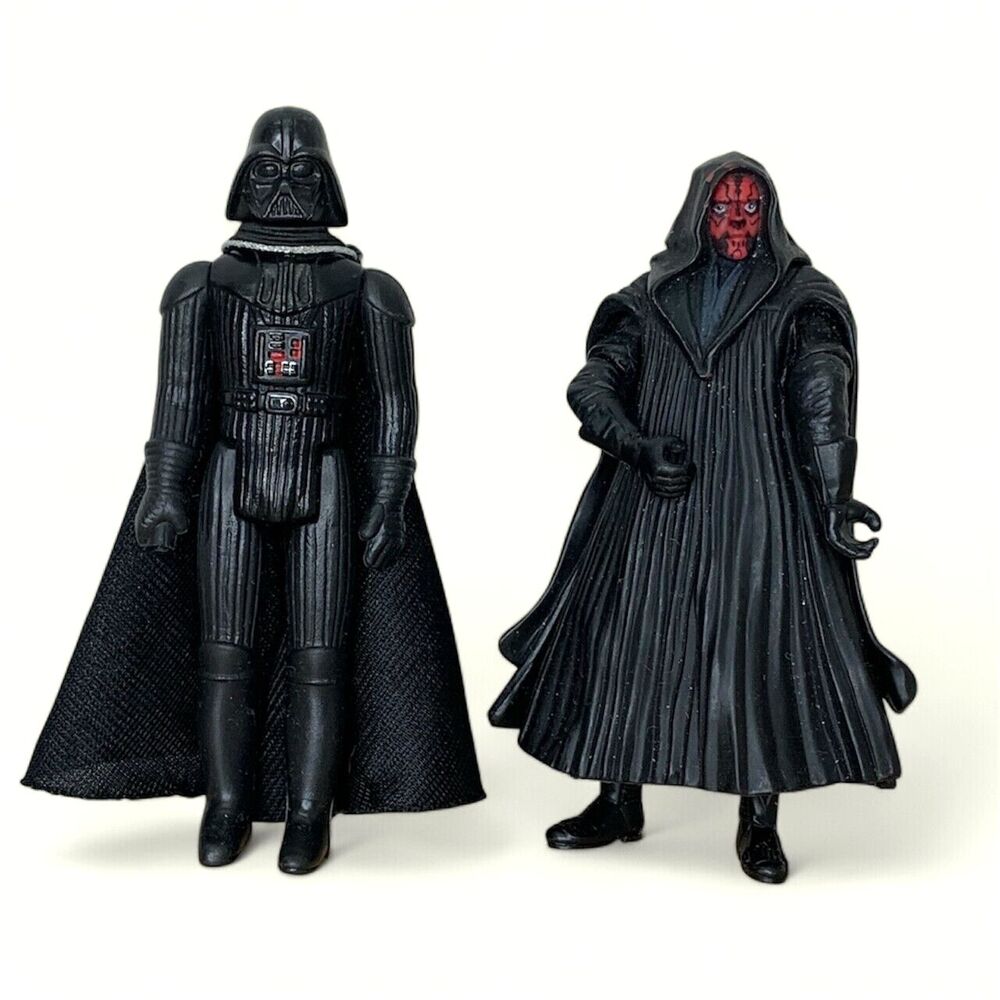 Darth Vader 1977 Figure and Darth Maul 1999 Figure NOT Complete READ Description